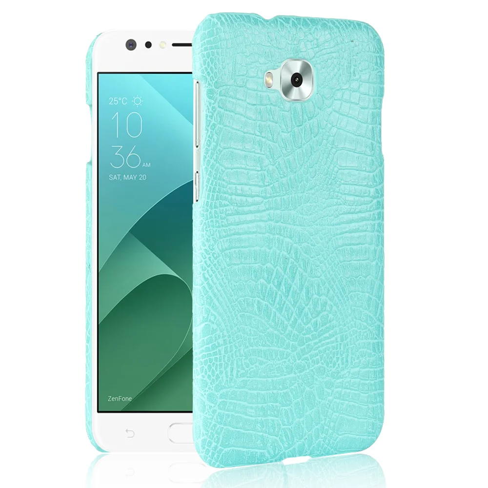 ZD553KL Luxury Crocodile Leather Case for ASUS ZenFone 4 Selfie Cover Skin Pattern Shockproof Hard Shell Phone Cases Fundas Bag |