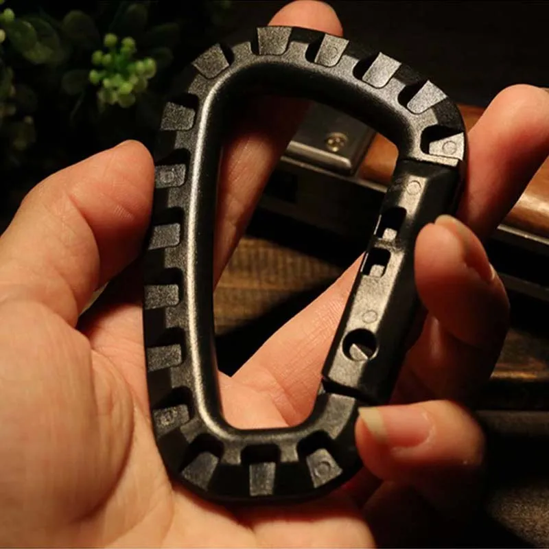 2 x Carabiner Keychain Climbing Mountaineer hook - gear tool Black | Обустройство дома