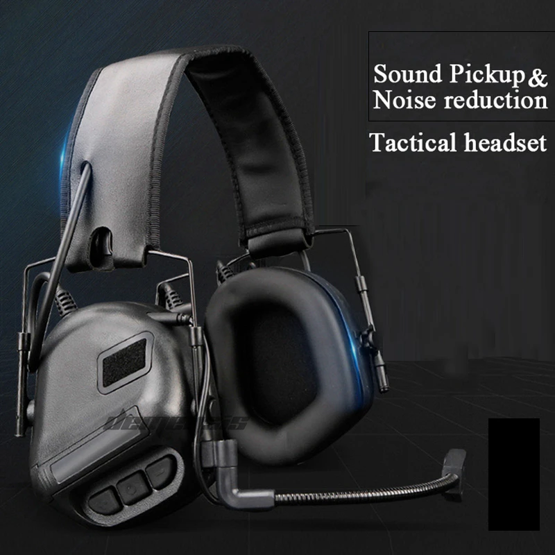 Тактические наушники с защитой от шума гарнитура в стиле милитари для стрельбы