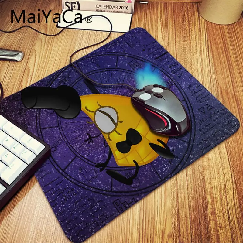 Lock Edge 20x25cm Maiyaca Гравити Фолз Билл Шифр ноутбук игровой мыши коврик для мыши Блокировка края игровой коврик клавиатура коврик, подложка под стол - Цвет: Lock Edge 20x25cm