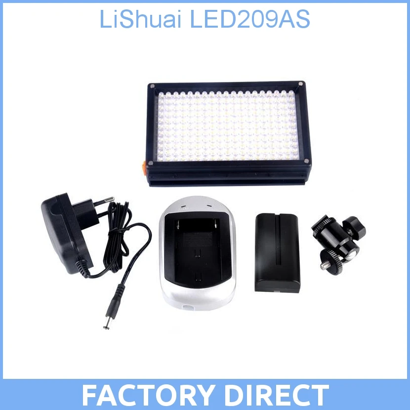 

Светодиодная зеркальная фотокамера LiShuai LED209AS 209AS, меняющая цвета, с регулируемой яркостью, 3200k ~ 5600k для камеры/видеокамеры