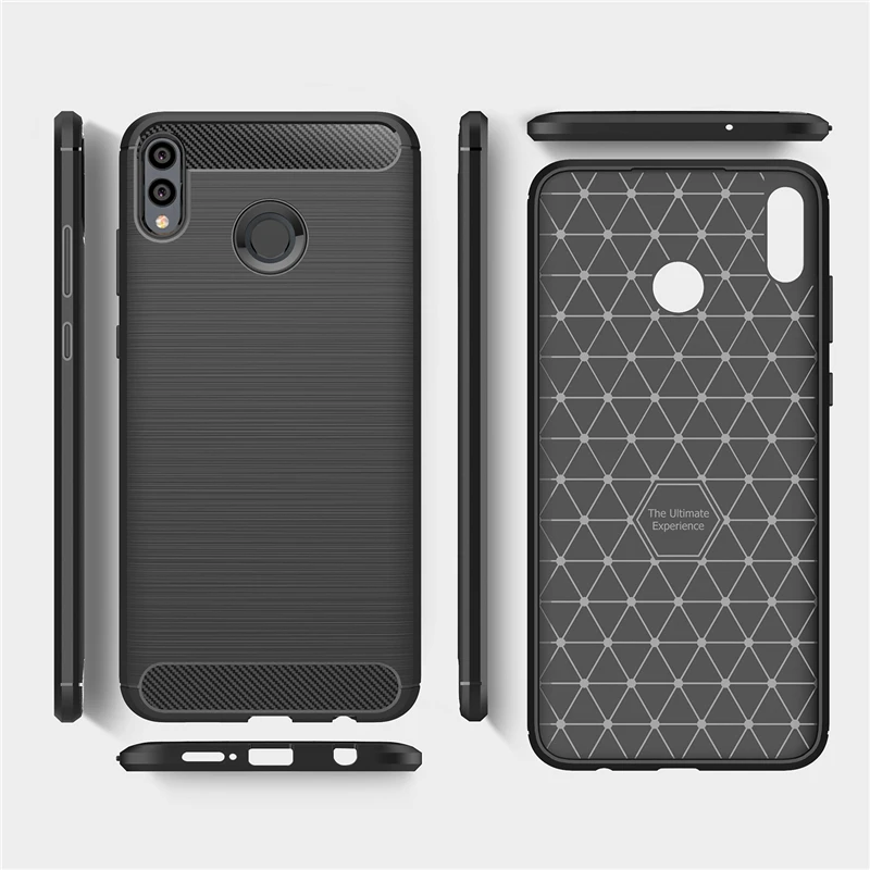 Чехол TRISEOLY для Huawei P Smart 2019 чехол из углеродного волокна силиконовый Funda POT LX1 LX3