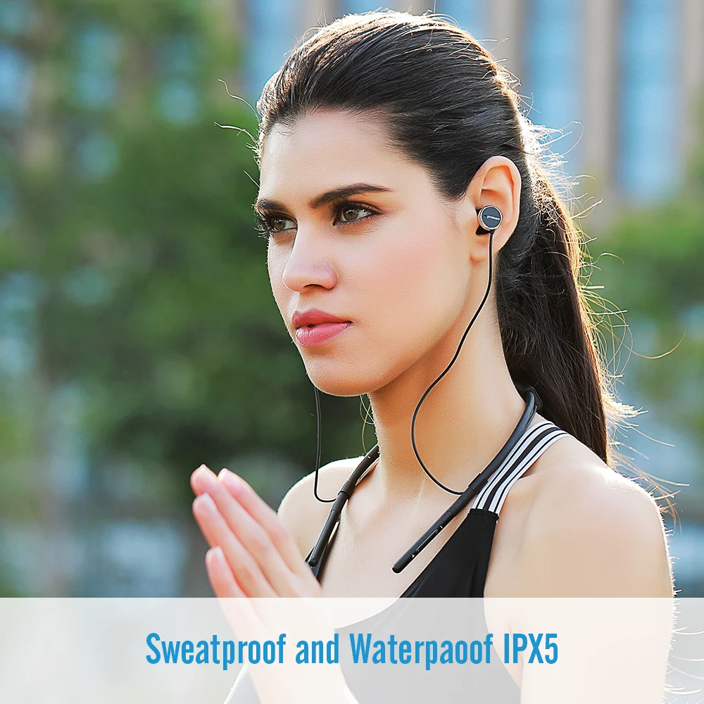 Meidong HE6 bluetooth-наушники с шейным ремешком гарнитура активным шумоподавлением