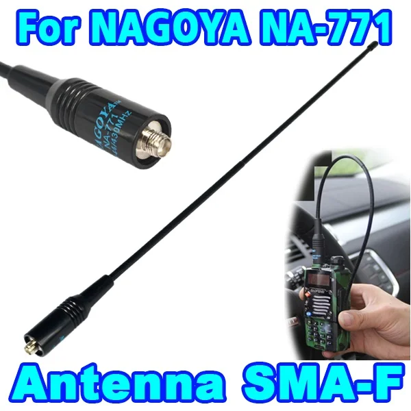 Двухдиапазонная гибкая антенна NA-771, SMA Female, VHF/UHF 144/430 МГц, для BAOFENG UV-5R, BF-888S, Kenwood