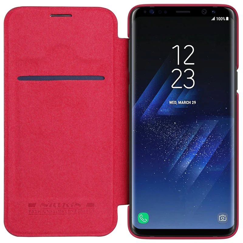 Чехол NILLKIN для samsung galaxy s9 Винтажный чехол Qin откидная крышка искусственная кожа