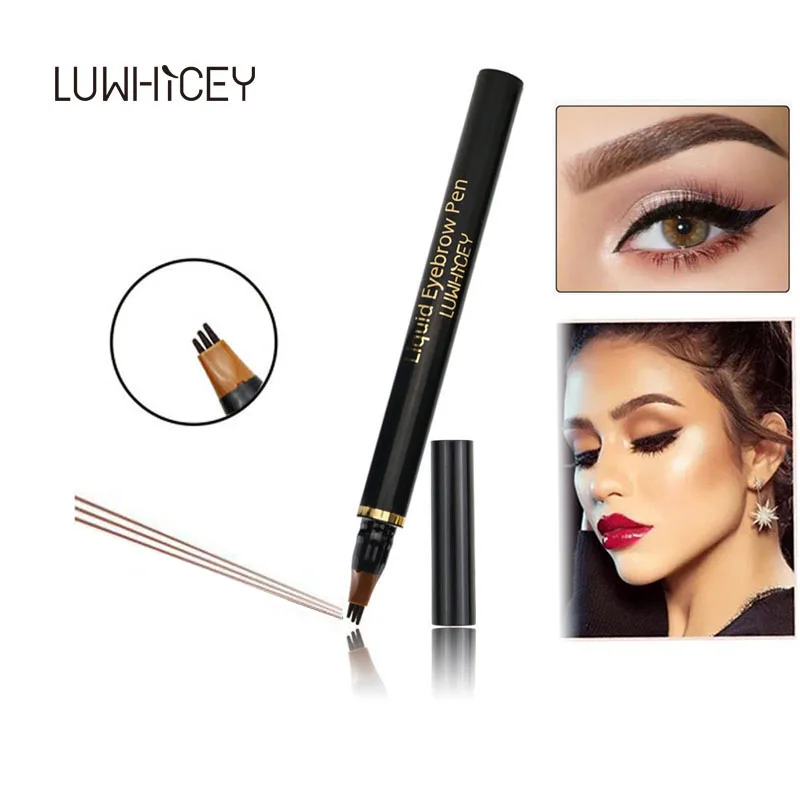 LUWHICEY Microblading карандаш для бровей водостойкая натуральная вилка кончик татуировки
