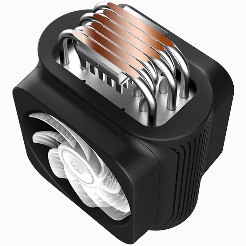 Pccooler 6 Heatpipe кулер для процессора 12 см RGB 5 В и 12 в двойной вентилятор для Intel AMD радиатор охлаждения процессора 120 мм тихий ПК FRGB вентилятор