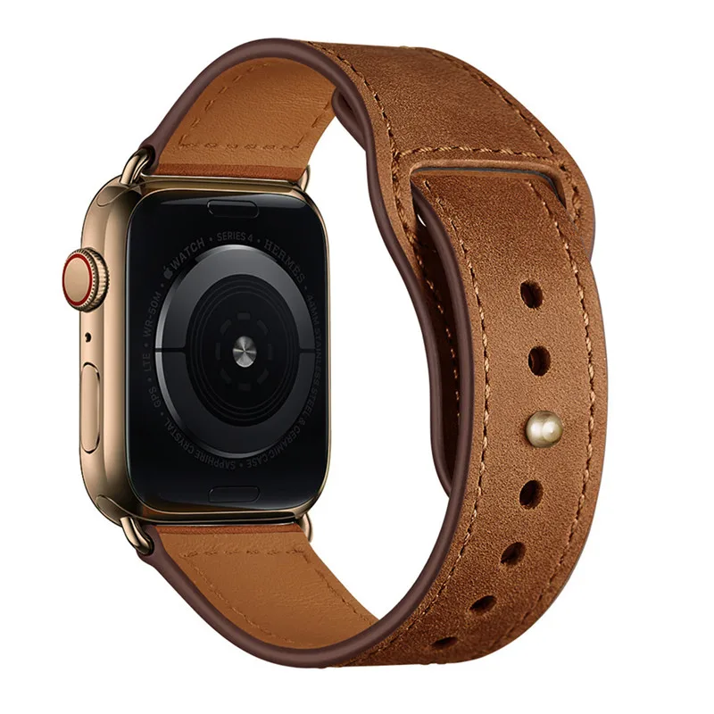 Кожаный ремешок для Iwatch серии 4 38 мм 44 мм, VIOTOO ремешок для часов из натуральной кожи для apple watch