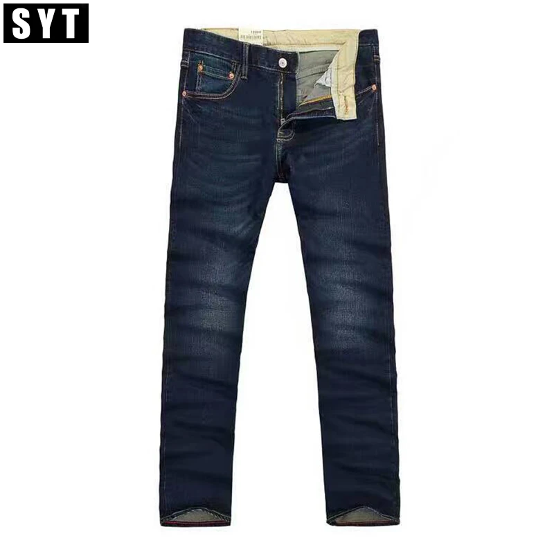 Ограниченная серия SY Новинка 2017 года новый Для мужчин Джинсы Середина Прямо