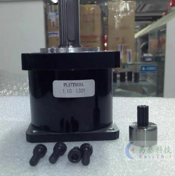 Новый планетарный редуктор скорости 1:10 установка шагового двигателя Leadshine NEMA 23 out