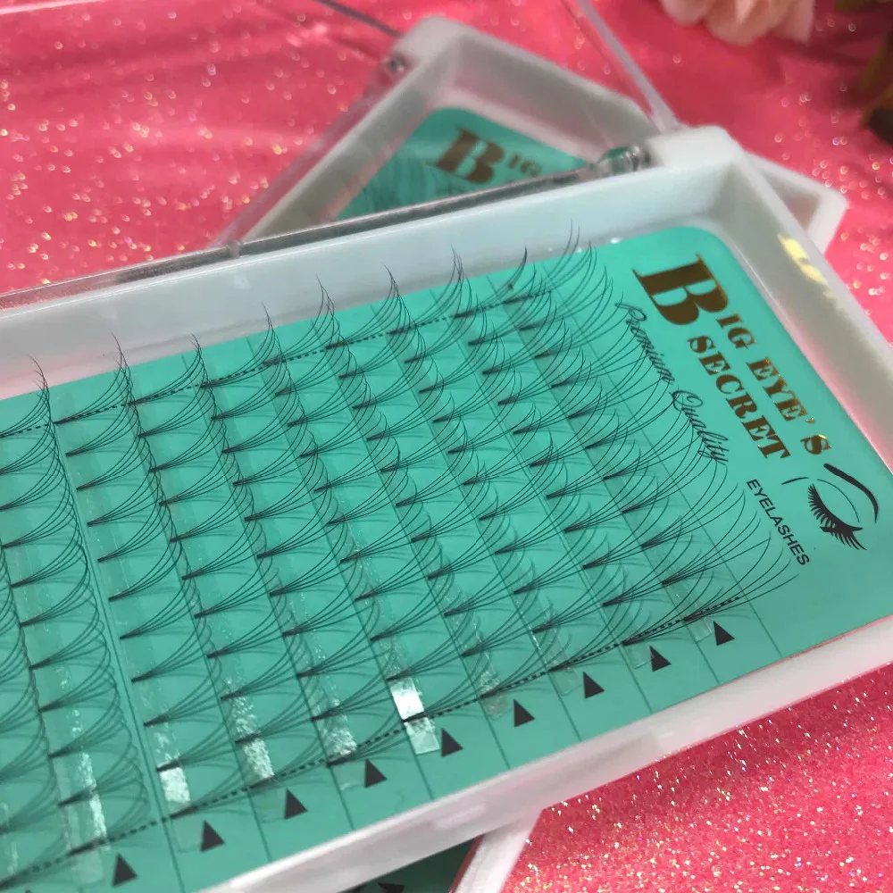 Россия объем предварительно сделанные вентиляторы наращивание ресниц 4D 8-15 мм 12