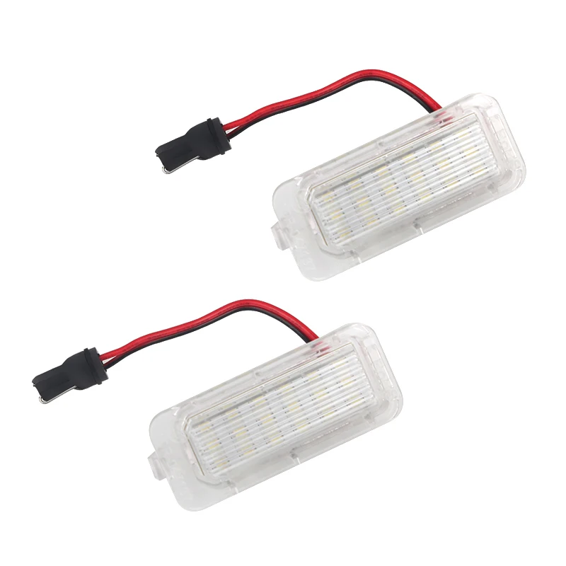 2 шт. ошибок 18LED Подсветка регистрационного номера 12V Canbus белый свет для Ford Focus Fiesta Mondeo MK4 Kuga Galaxy S-max C-max Mk2 DA3