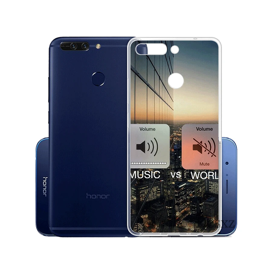 Чехол для телефона Music On World Off Huawei Honor Note 6A 6C 7A 7X 7C Pro 8 9 10 Lite Play Shell | Мобильные