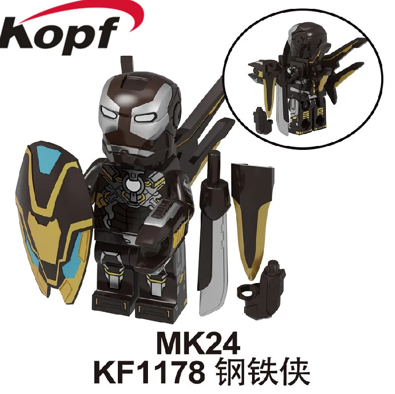 KF1178 No Box Одна распродажа, строительные кубики с супергероями, Мстители 4, спасатель, Железный человек, серия, фигурки M30 M39 M85, Детские Подарочные игрушки KF1180 - Цвет: KF1178 No Box