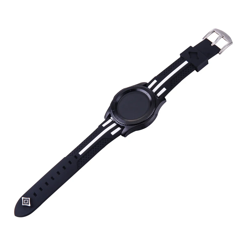 black and white Ремешок для samsung galaxy watch 46 мм/gear S3 Frontier/классический ремешок для часов huawei watch gt ремешок amazfit grt 47 мм bip браслет - Цвет ремешка: black and white