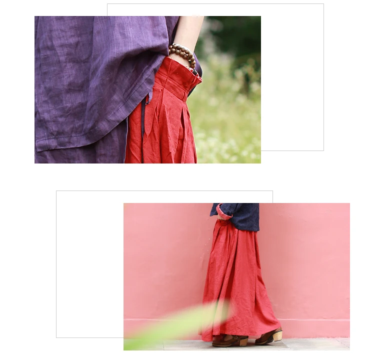 Hanfu костюм черная длинная юбка Китайская одежда летняя Высокая талия Красный хлопок белье ретро Макси Юбка Saia Longa Jupe Faldas Largas