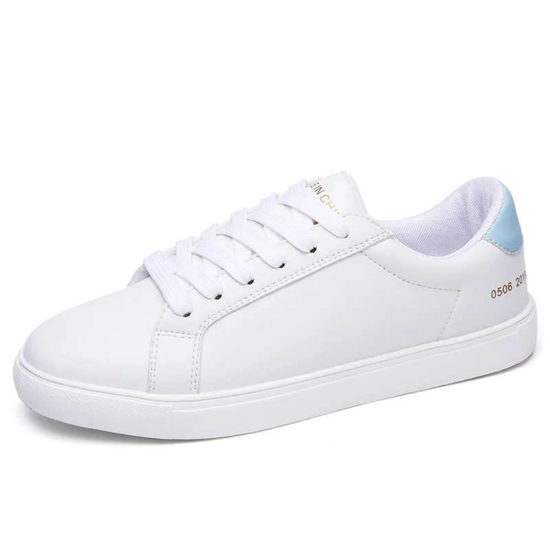 2019 унисекс осень весна мягкая кожаная обувь на плоской подошве Женская шнуровка