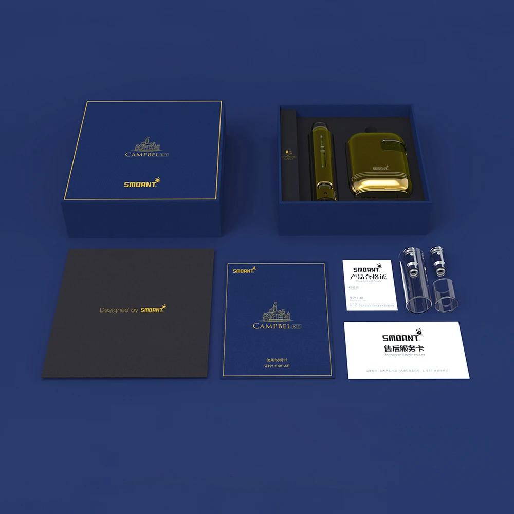 Оригинальный комплект Smoant Campbel VW 80 Вт с длинным фильтром 3 мл баком 2 катушкой Ni80 0