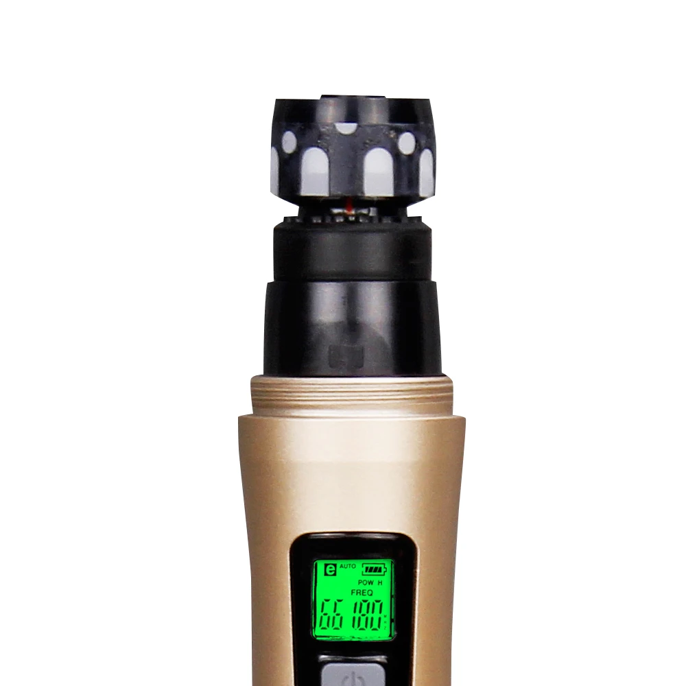 G-MARK G520 Беспроводная микрофонная система, двухканальный приемник, расстояние 150 м, 2 ручных микрофона, инфракрасный автоматический Частотный диапазон