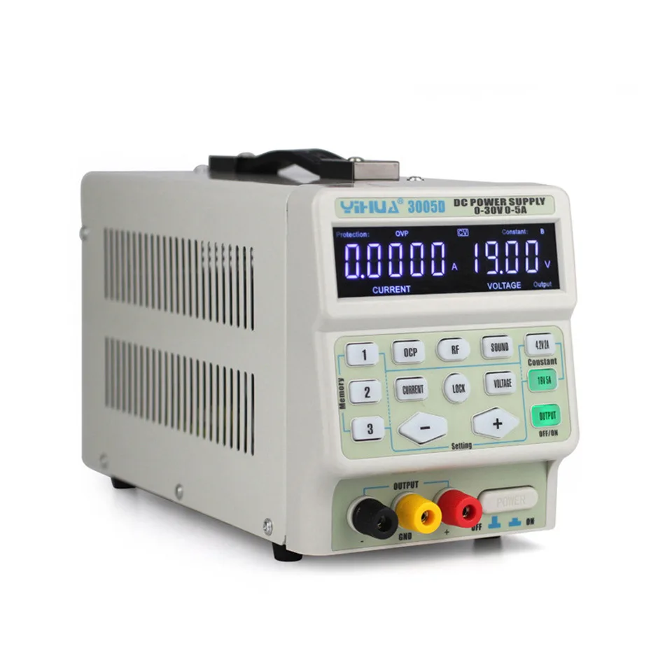 YIHUA 3005D источник питания постоянного тока цифровой контроль программы 30 в 5A точная регулировка сигнала мобильного телефона функция тестирования питания постоянного тока