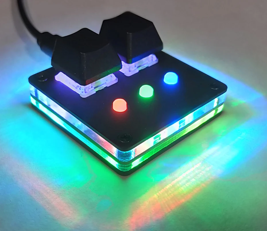 DIY USB 2,0 с подсветкой вишневые механические клавиатуры с программным обеспечением черный OSU V4 Для Windows 5 Кнопка игровая клавиатура