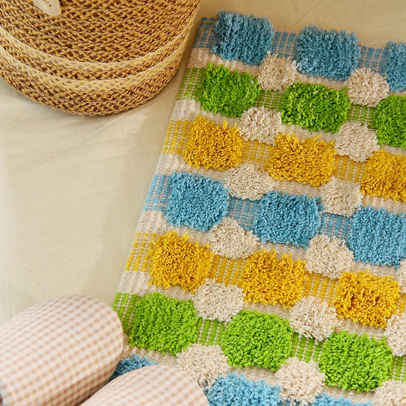 Цветной хлопковый коврик для ванной комнаты ORZ настенный нескользящий душа | Дом