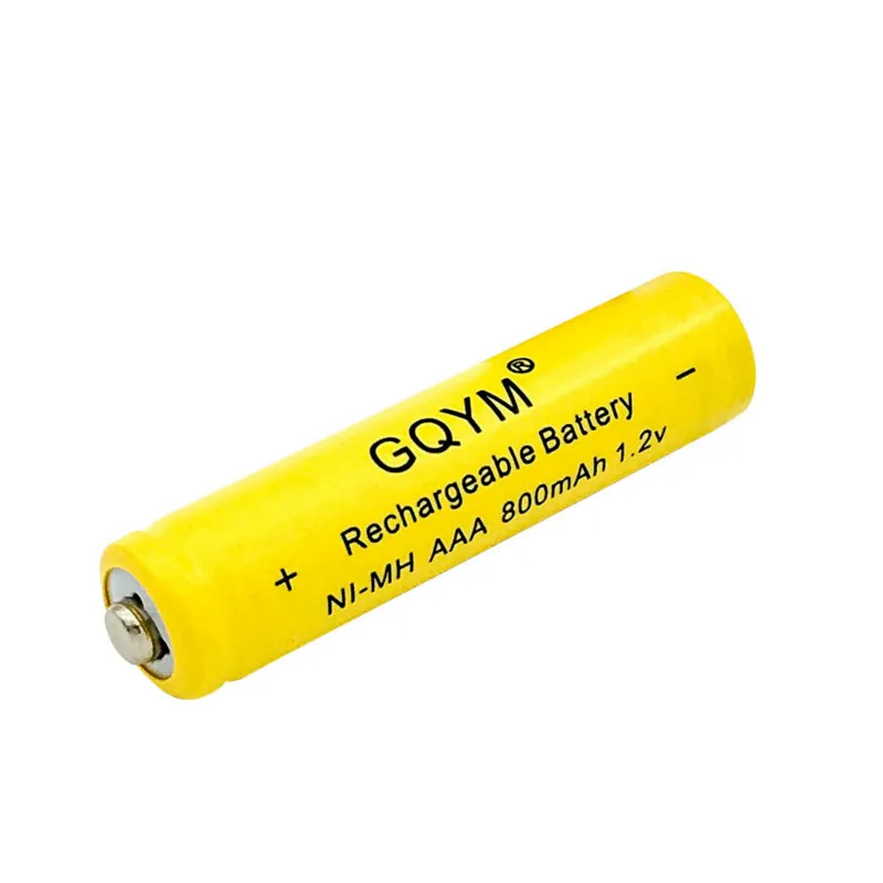 4 шт. AAA 800mAh аккумуляторная батарея желтый NiMH батарея. 1 2 V 3A 800mah 4|Перезаряжаемые