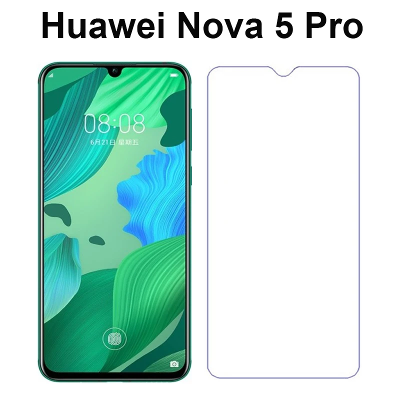 Закаленное стекло для huawei Nova 5 Pro защита экрана 9 h Защитная стеклянная Передняя