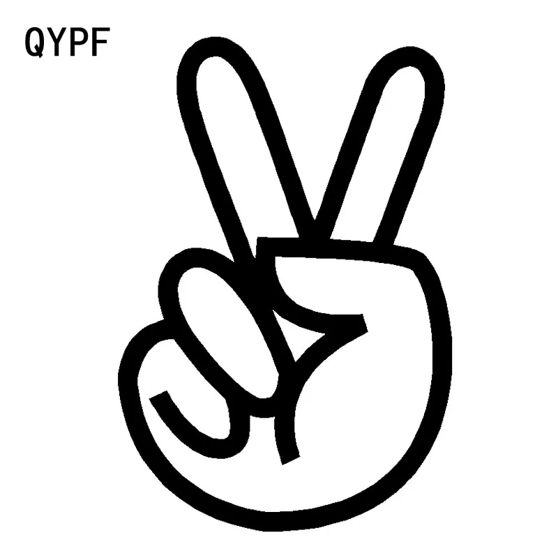 QYPF 9 8*14 5 см игра Пальчиковый палец прекрасный автомобиль стикер высокое качество