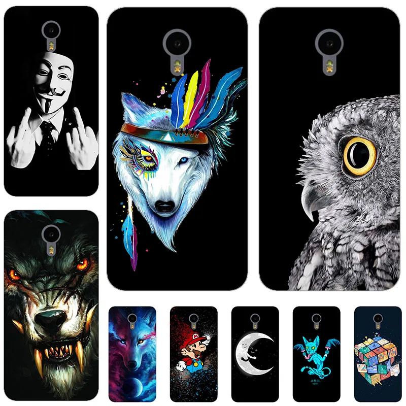 Необычные телефоны для Meizu Pro 5 чехол телефона PRO5 7 &quotзадняя крышка Coque Beauty Flowers Design