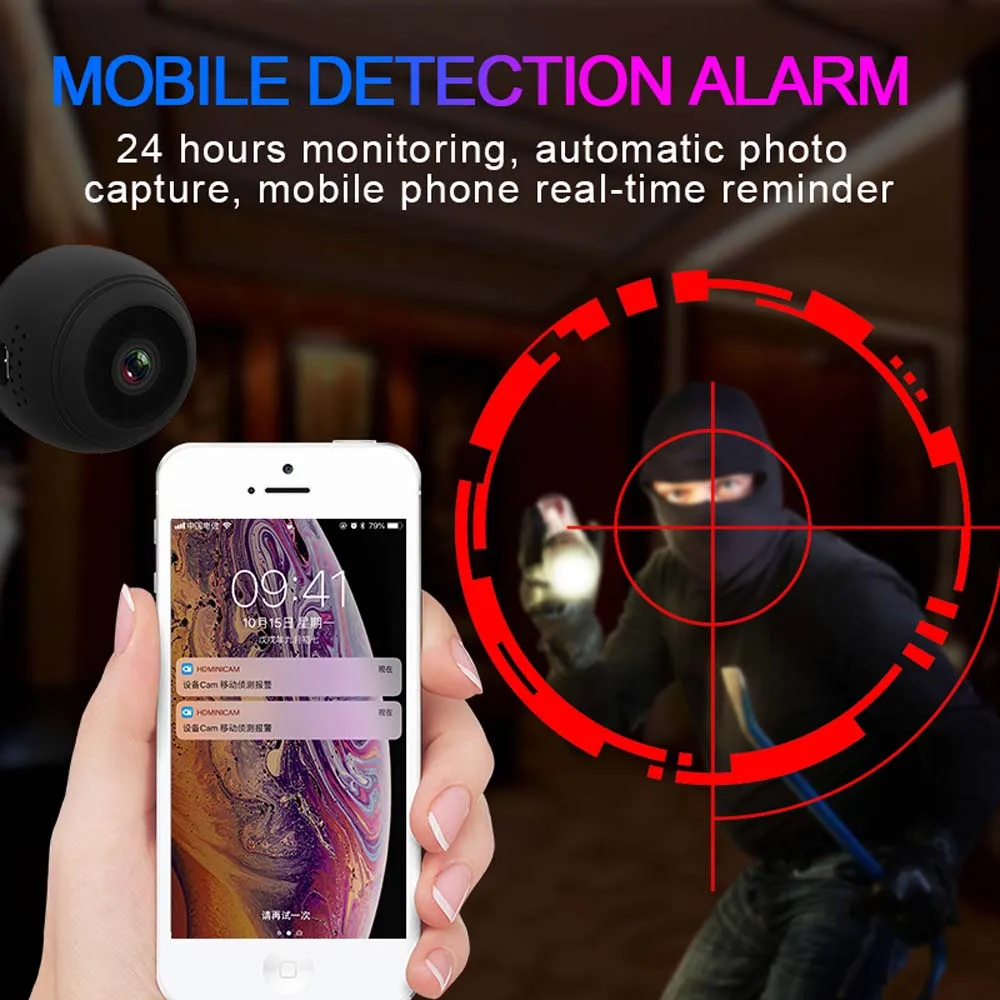 Volemer V1 Wifi IP мини Камера Full HD 1080p Secret Беспроводной APP дистанционного Управление Micro