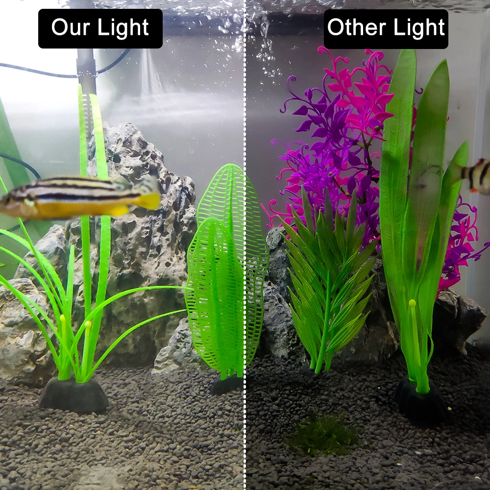 Senzeal M3 Fan-shaped Aquarium LED lighting Lamp Clip-on Aquarium Fish Tank Water Grass Light 220V/110V 5W Freshwater Led EU US