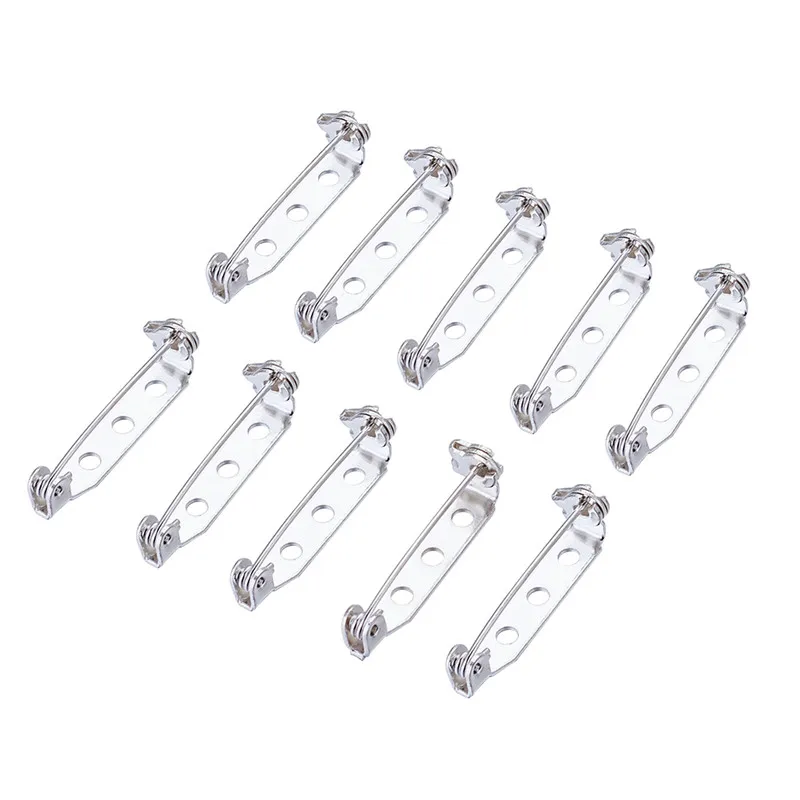 50 шт. железная брошь задняя безопасная основа шпильки для фиксации коннектор