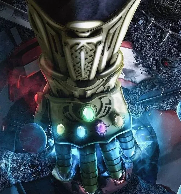1:1 светодио дный LED танос Бесконечность Gauntlet Мстители Бесконечность войны косплэй Прихватки для мангала Рисунок Модель игрушечные лошадки подарок