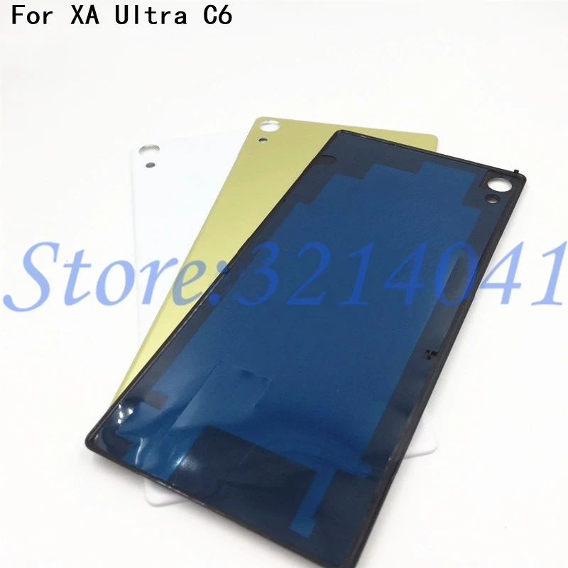 

Battery Cover Replacement Parts For Sony Xperia XA Ultra C6 F3215 F3216 F3212 Rear Battery Door Back Cover Housing With Logo