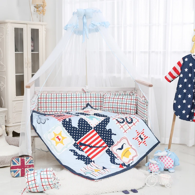 I baby/Комплект постельного белья для малышей 9 шт. комплект кроватки новорожденных