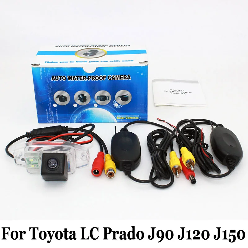 

Для Toyota Land Cruiser Prado (запасное колесо на двери)/RCA провод или беспроводной HD широкоугольный объектив CCD камера ночного видения заднего вида