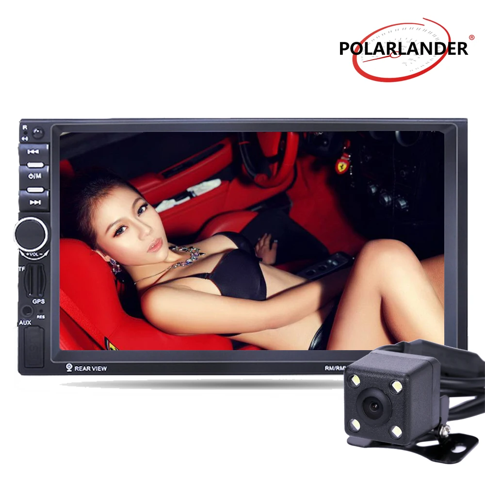 

Автомагнитола 2 din с Bluetooth, 7-дюймовым экраном, USB, TF, FM, 8 Гб