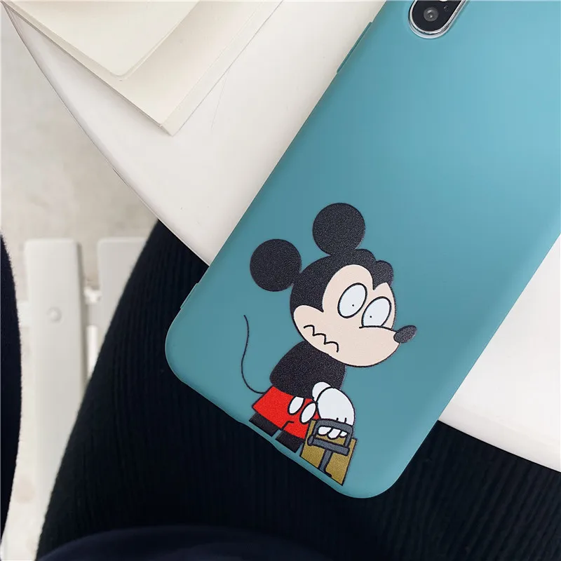Sweetheart Mickey Minnie Mouse for iPhone XR Soft Silicone Case Fundas For Apple 7 6 6S 8 Plus Xs Max X Cases Coque Cover |