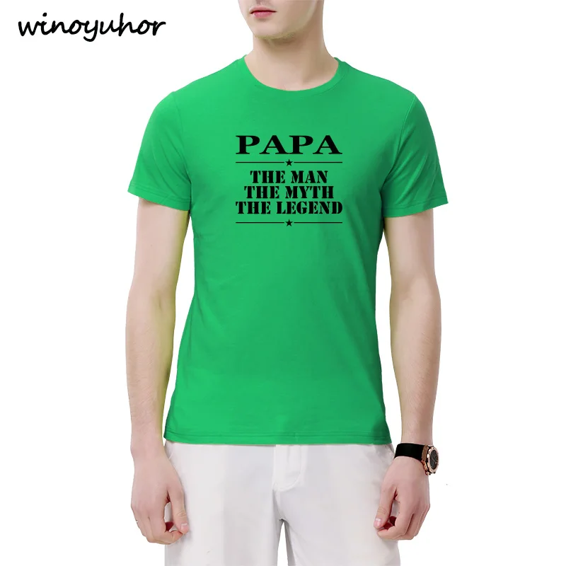 Папа человек миф легенда футболка с принтом мужские забавные подарки на день