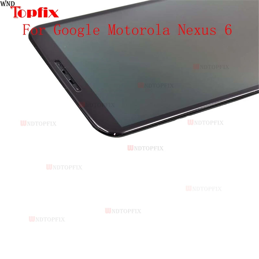 ЖК-дисплей для Motorola Nexus 6 XT1100 XT1103 сенсорный экран дигитайзер в сборе с рамкой 100%