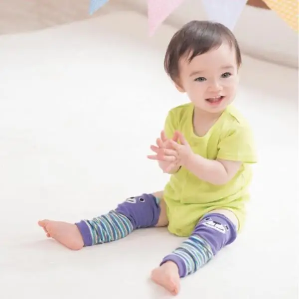 Retail Wholesale Cartoon Air Conditioning Baby Leg Warmers Boys Girls Toddler knee-length Striped Warmer |