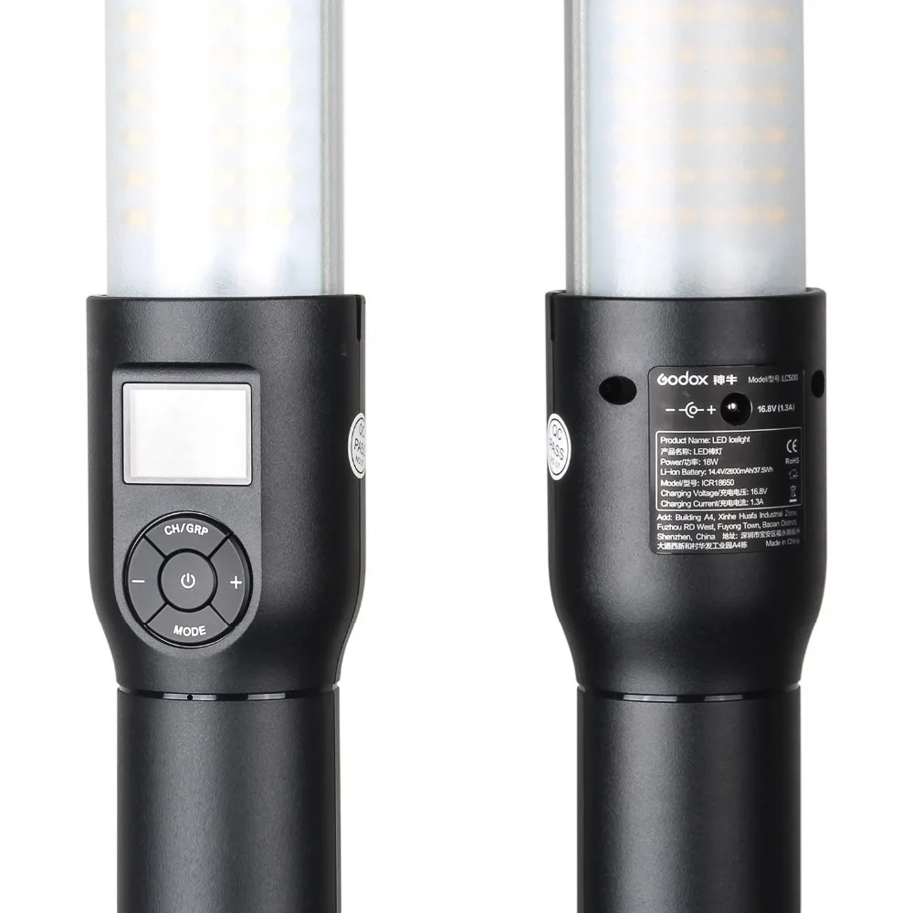 Godox LC500 3300 K-5600 K Портативный Ручка видео Лампа светодиодный светильник палка для студийной фотосъемки встроенный аккумулятор