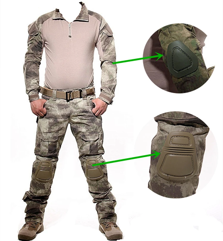 Камуфляж Военная форма США армейская рубашка брюки карго Мультикам Airsoft Пейнтбол