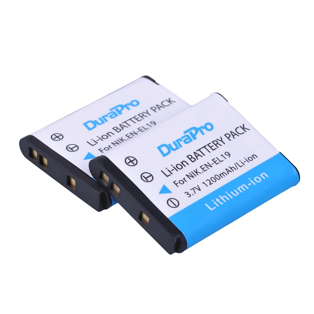 4 шт. EN EL19 аккумулятор камеры + USB двойное зарядное устройство для Nikon S2500 S100 S2600 S3100
