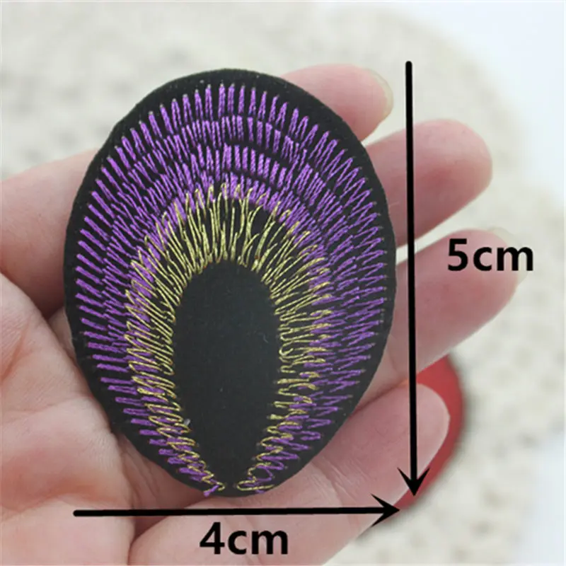 Бесплатная доставка 20 шт./партия нашивка небесно голубого цвета с вышивкой