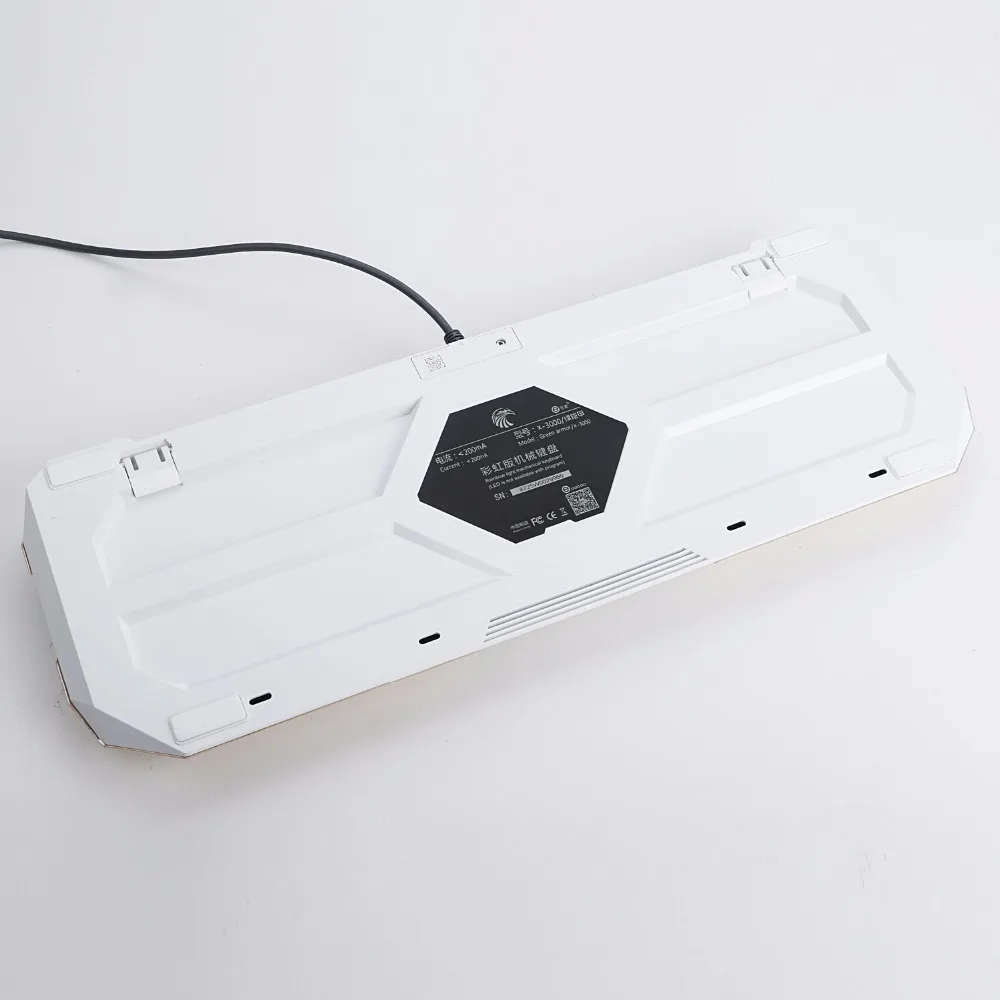 X3000 белая механическая клавиатура со светодиодной радужной подсветкой