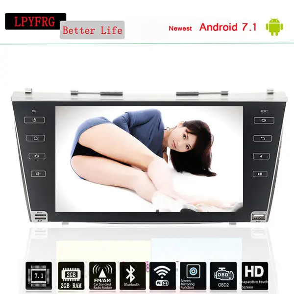 Новый 4G + 64G 2 din android автомобильный dvd для toyota camry 2007 2008 2009 Автомобильный Радио