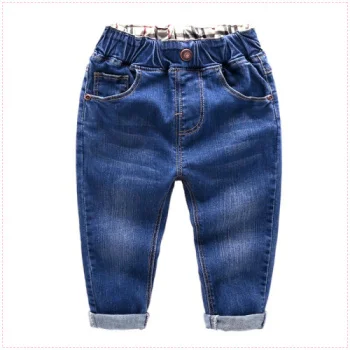 Детские джинсы 2017 г. Новая весенне-Осенняя детская одежда из эластичного хлопка