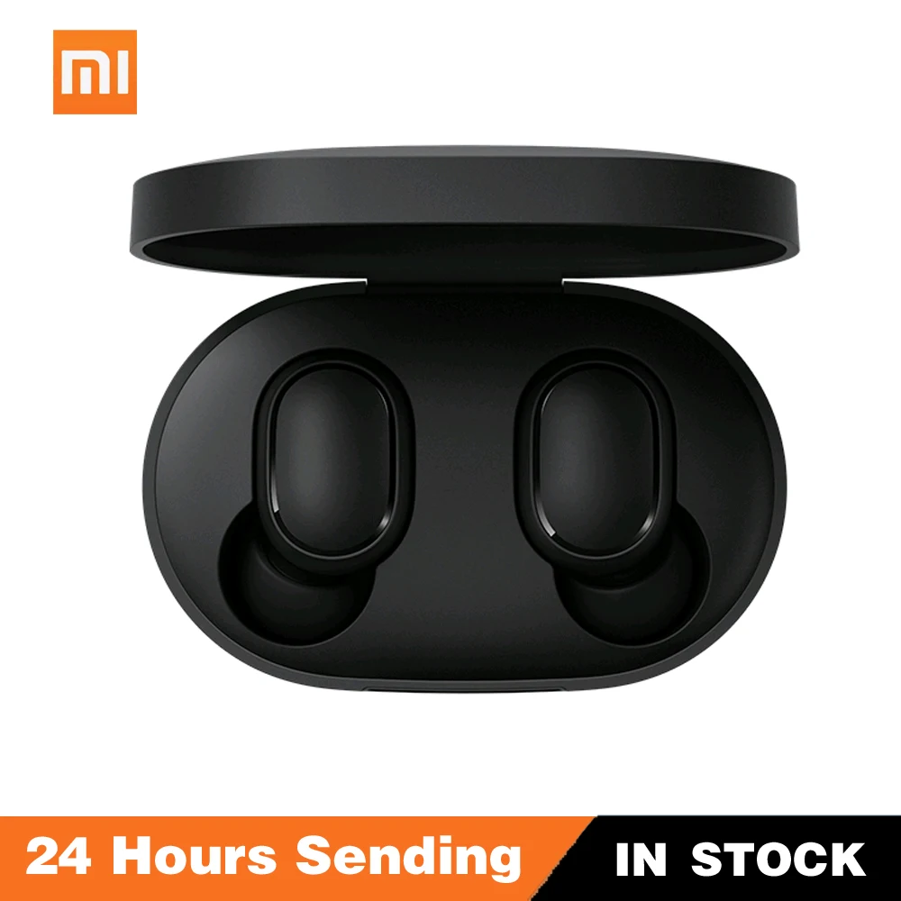 Оригинальные TWS наушники Xiaomi Redmi Airdots Bluetooth стереонаушники с басами BT 5 0 микрофоном